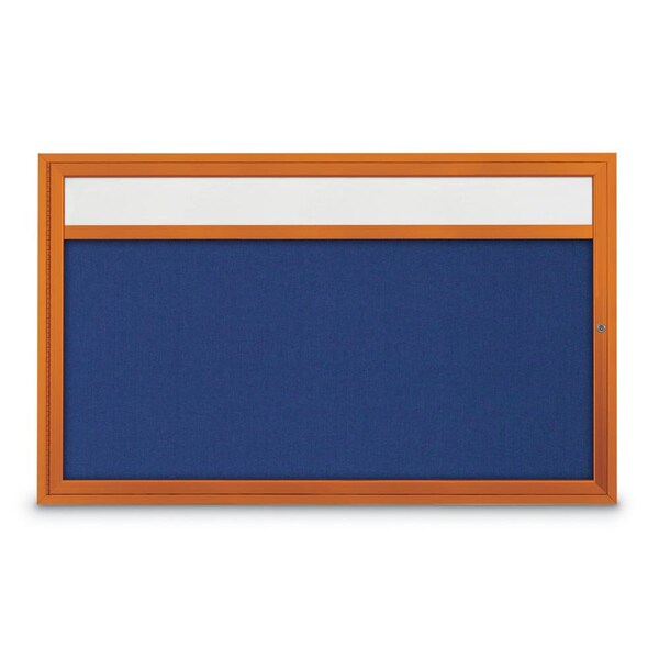 United Visual Products Hinge-less Radius Corkboard, 30"x36", Satin Alum Frame/Black UVEB3036R-SATIN-BLACK - main